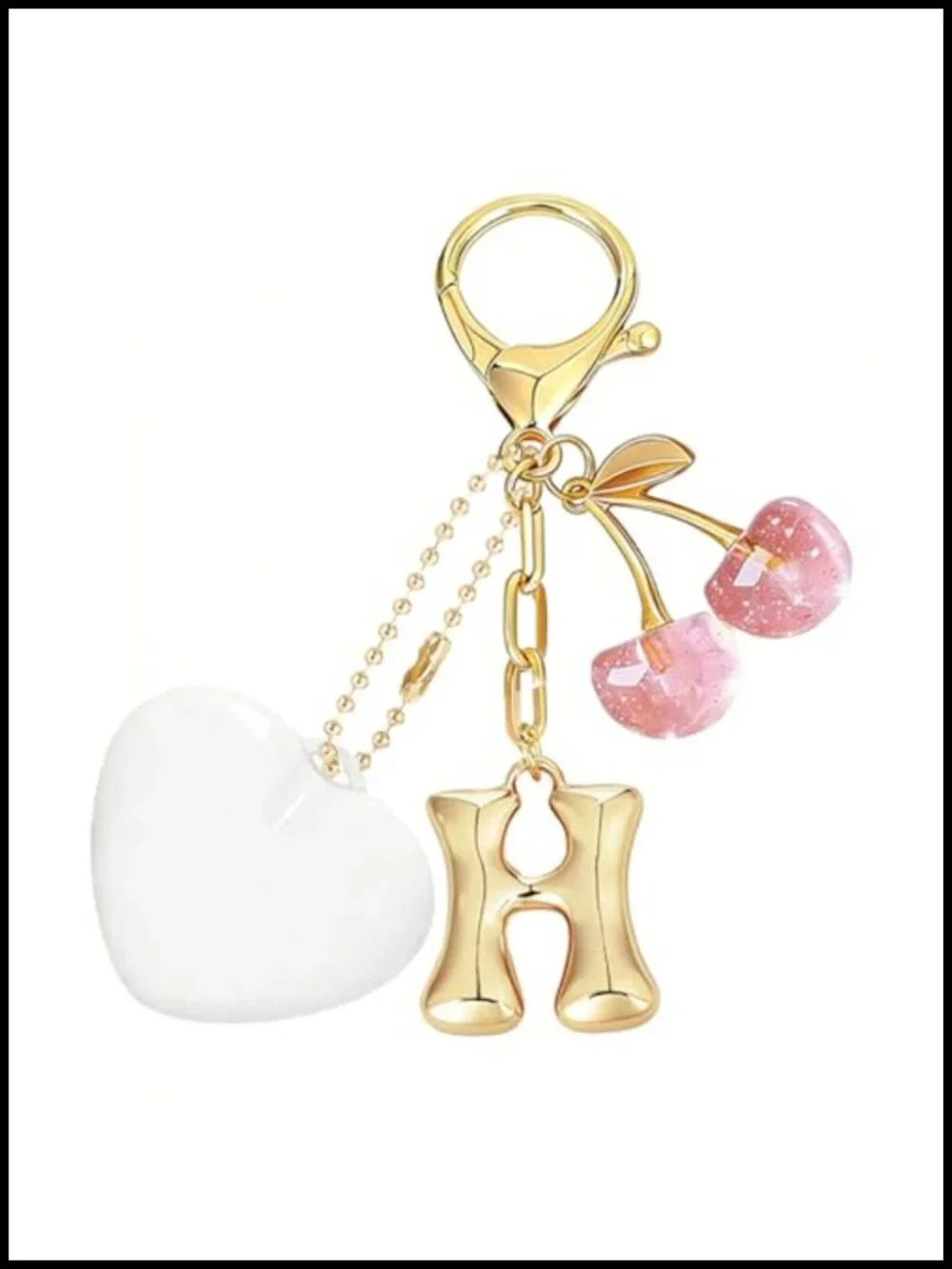 Lighted Bag Charm with Keychain Light - Purse Organizer LED Lamp